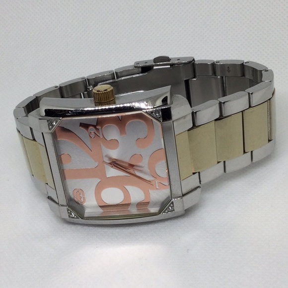 ✨ ECKO UNLTD Tri-Tone Gold, Rose Gold, and Silver Wristwatch ✨ - Picture 4 of 7